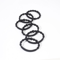 豌豆发圈黑色6根装×2 套装(2114595-)