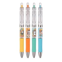 吾皇-五福临门速干按动中性笔 ST头-0.5mm（4支装）