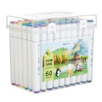双头马克笔1.0-6.0mm-1盒（60色）